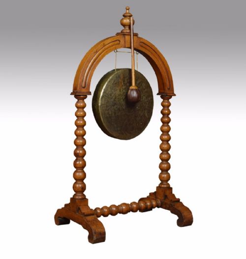 Victorian Walnut Dinner Gong