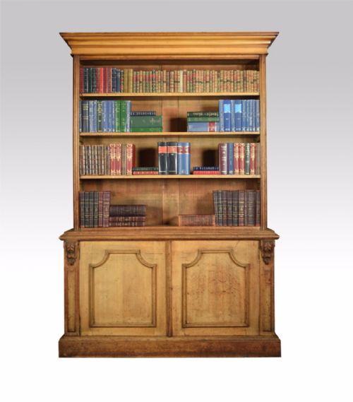 19th Century Light Oak Bookcase