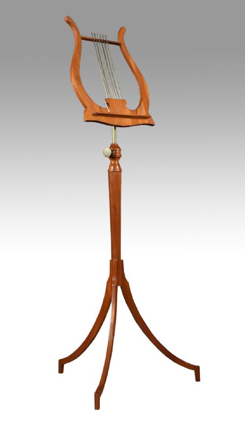 Regency Style Walnut Music Stand