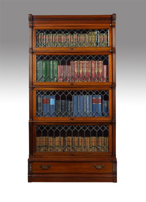 Mahogany Globe Wernicke Sectional Bookcase