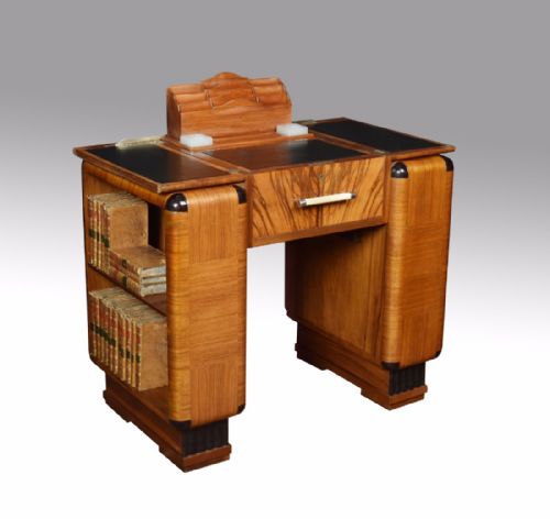 Art Deco Metamorphic Walnut Writing Desk