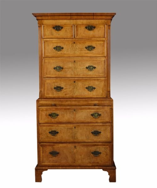 Walnut Chest on Chest / Tallboy