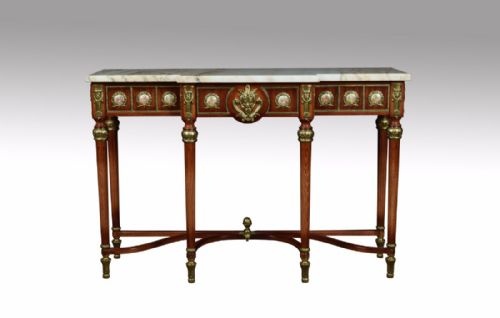 Louis XVI Revival Breakfront Console Table by H & L Epstein