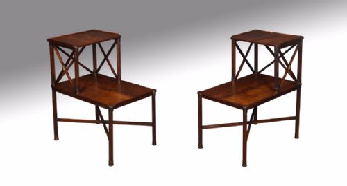 Pair of Regency Waterfall Side Tables