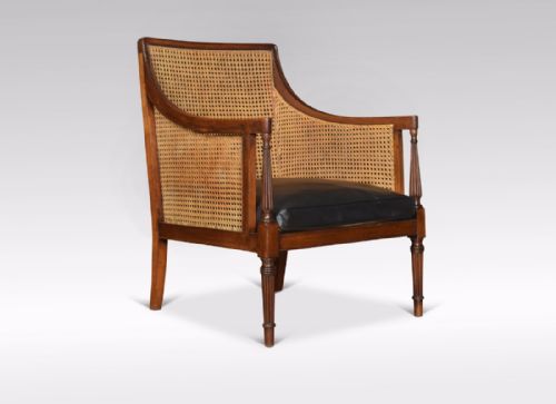Regency Mahogany Bergere Armchair