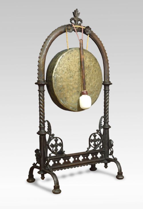 Gothic Revival Cast Iron Dinner Gong