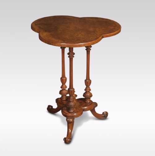 Victorian Burr Walnut Tripod Table