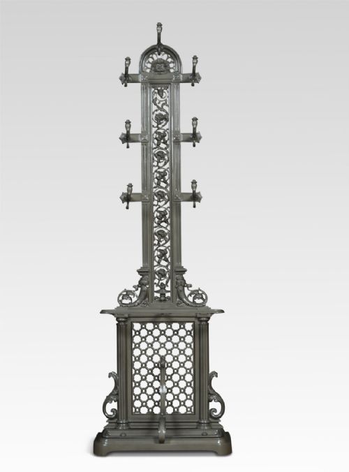 Coalbrookdale Style Cast Iron Hall Stand