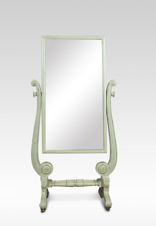 Regency Painted Cheval Mirror