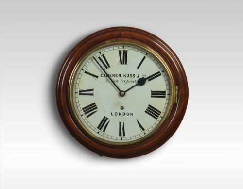 Mahogany Wall Clock by Camerer Kuss & Co