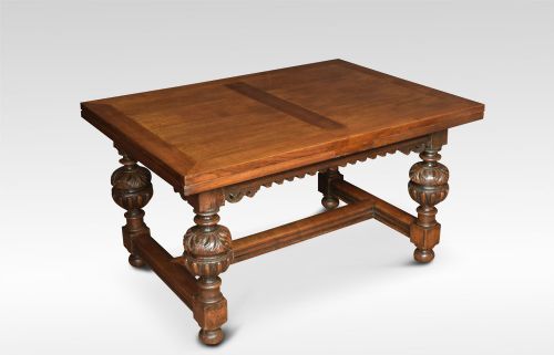 Oak Draw-leaf Refectory Table