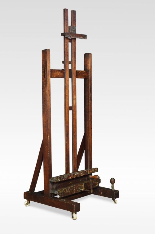 Oak Artist’s Adjustable Studio Easel