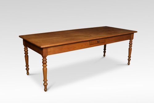 French Fruitwood Farmhouse Kitchen Dining Table
