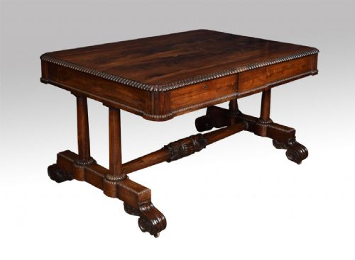 William IV Rosewood Writing Table / Center Table
