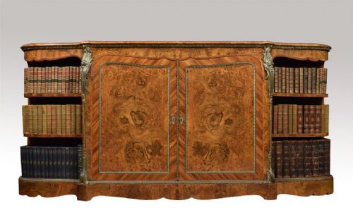 Burr Walnut and Tulipwood Ormolu Mounted Credenza