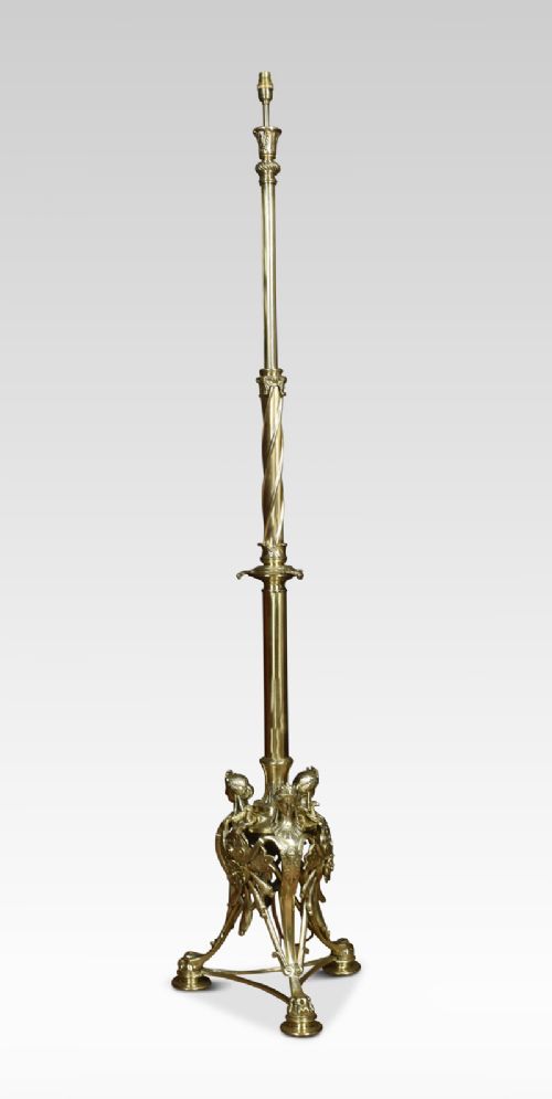 Exhibition Quality Brass Standard Lamp