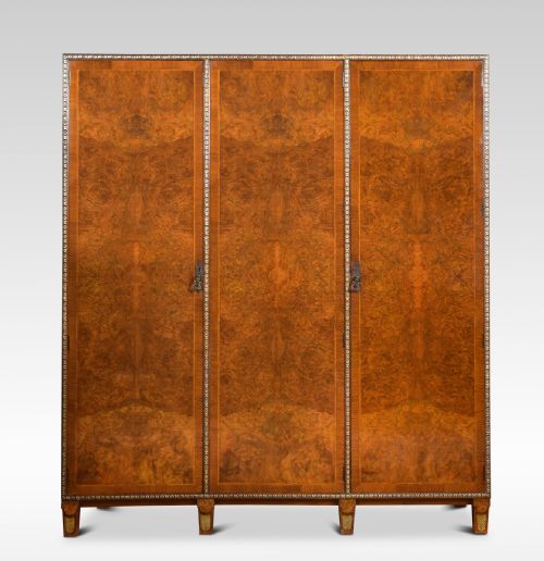 Figured Walnut and Parcel Compactum Wardrobe