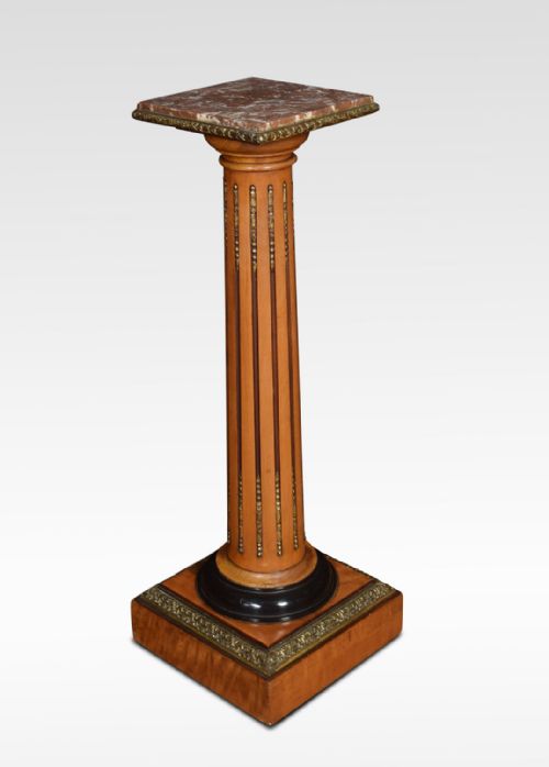 Satinwood Gilt Metal Mounted Torchiere