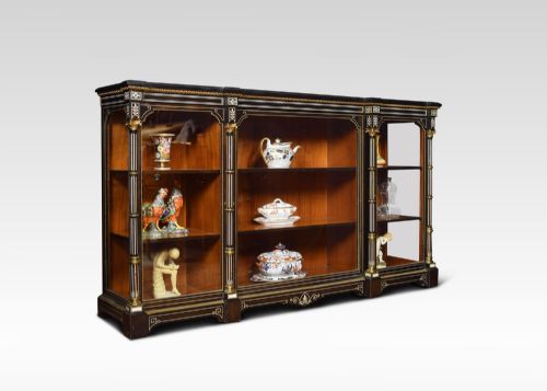 Ebonised Inlaid and Gilt Metal Mounted Cabinet