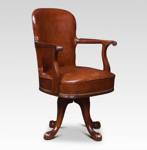 Mahogany Framed Office Chair