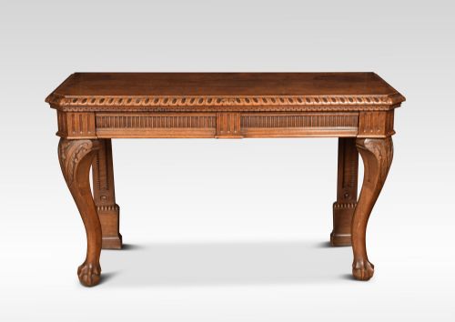 Carved Oak Console Table
