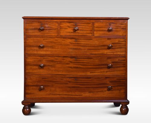 Early Victorian Mahogany Chest by John Barrow for Gillows