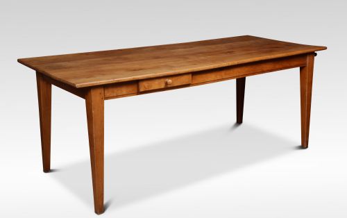 19th Century Cherrywood Farmhouse Kitchen Dining Table