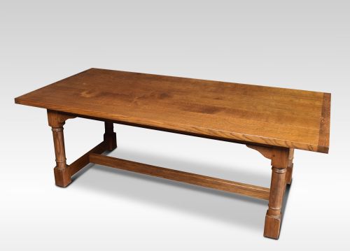 Oak Plank Top Refectory Table