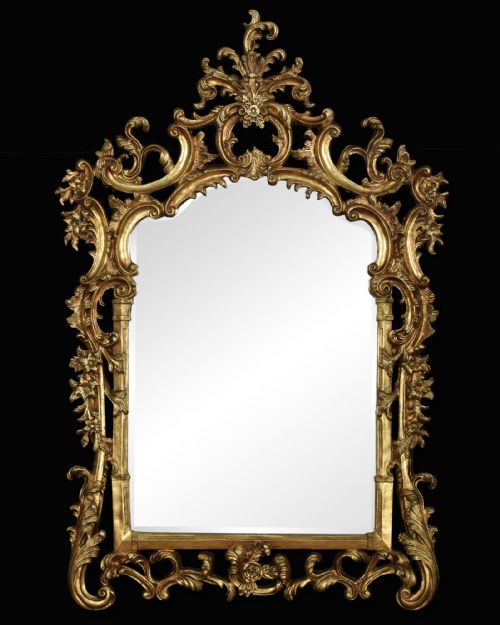 Substantial Chippendale Style Gilt Wall Mirror
