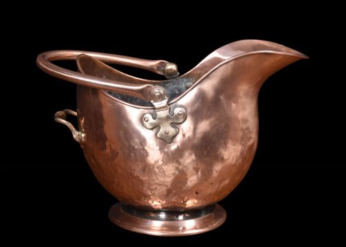 Victorian Copper Coal Scuttle