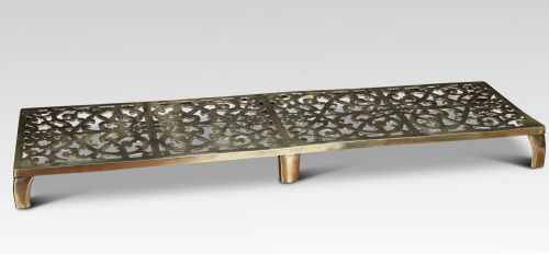 Large 19th Century Brass Hearth Trivet