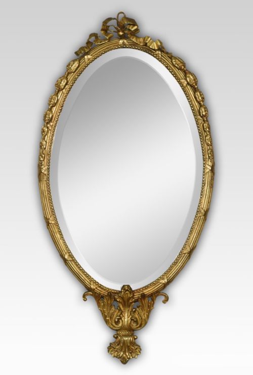 Oval Gilded Wall Mirror