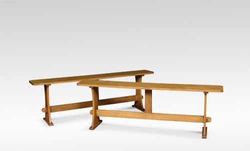 Pair of Oak Benches