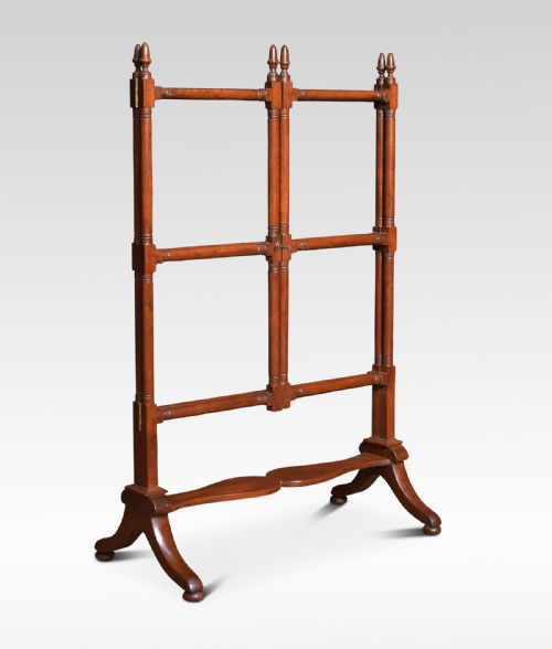 Mahogany Folding Towel Rail