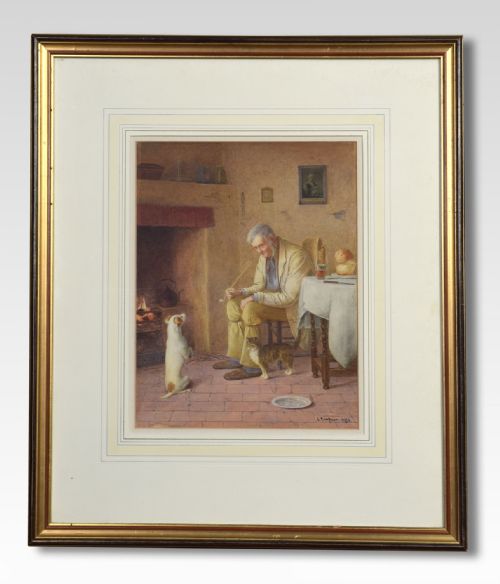 L Sampson Signed Watercolour
