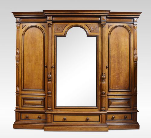 19th Century Oak Compactum Wardrobe