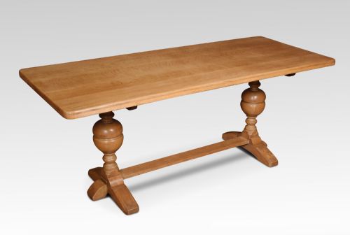 Blond Oak Refectory Table