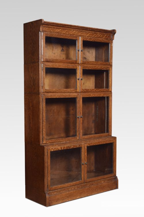 Oak Four Sectional Bookcase