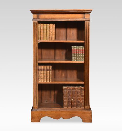 PAIR OF OAK OPEN BOOKCASES - ADDITIONAL PHOTO 1