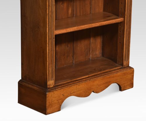 PAIR OF OAK OPEN BOOKCASES - ADDITIONAL PHOTO 2