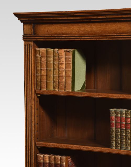 PAIR OF OAK OPEN BOOKCASES - ADDITIONAL PHOTO 3