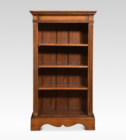 PAIR OF OAK OPEN BOOKCASES - ADDITIONAL PHOTO 6