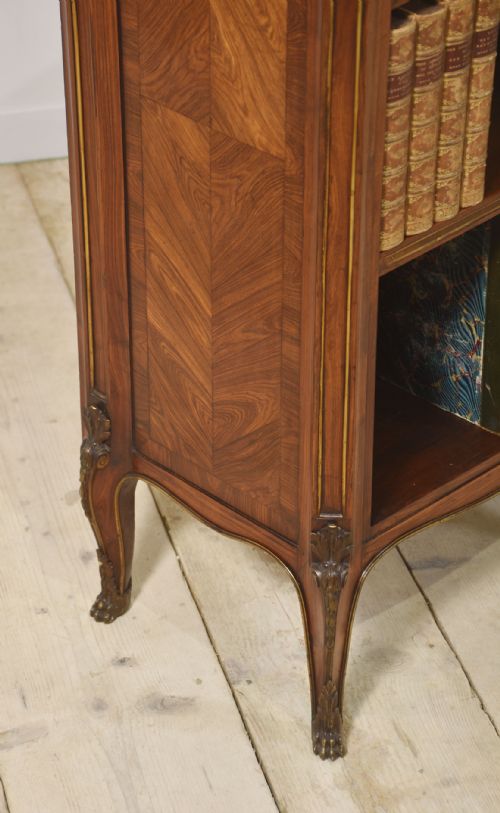 KINGWOOD ORMOLU MOUNTED OPEN BOOKCASE - ADDITIONAL PHOTO 1