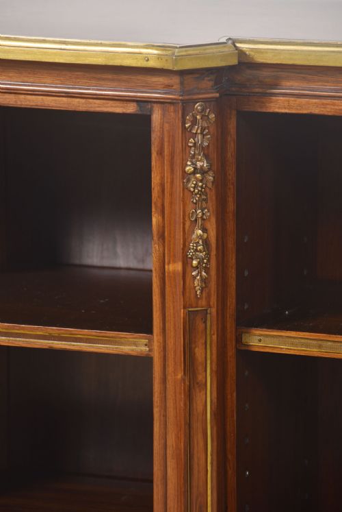 KINGWOOD ORMOLU MOUNTED OPEN BOOKCASE - ADDITIONAL PHOTO 3