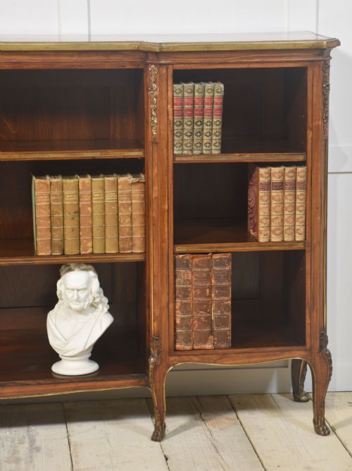 KINGWOOD ORMOLU MOUNTED OPEN BOOKCASE - ADDITIONAL PHOTO 9