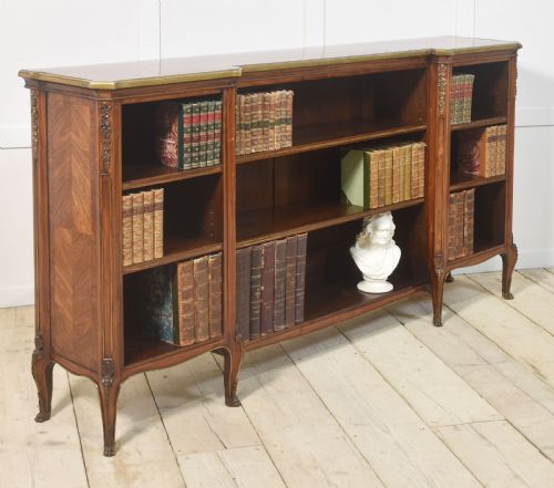KINGWOOD ORMOLU MOUNTED OPEN BOOKCASE - ADDITIONAL PHOTO 10
