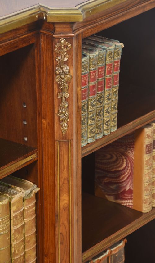 KINGWOOD ORMOLU MOUNTED OPEN BOOKCASE - ADDITIONAL PHOTO 16