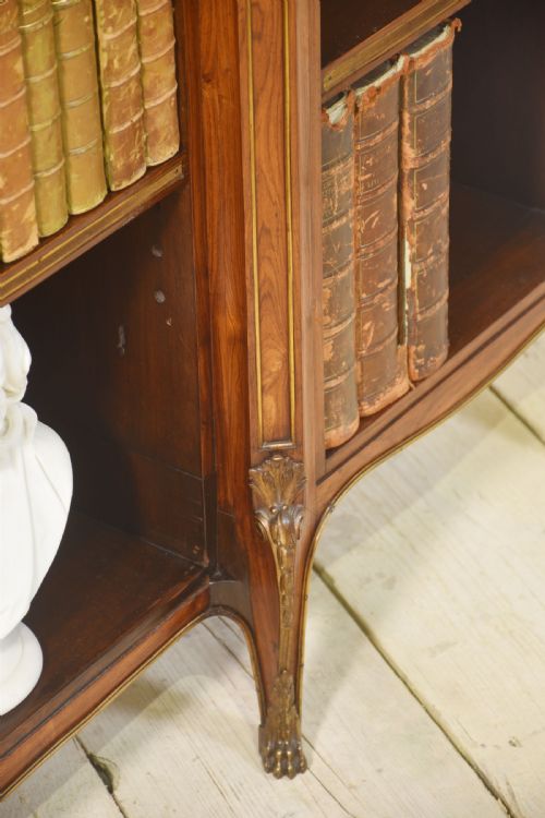 KINGWOOD ORMOLU MOUNTED OPEN BOOKCASE - ADDITIONAL PHOTO 17