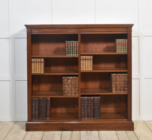 MAHOGANY OPEN BOOKCASE - ADDITIONAL PHOTO 6