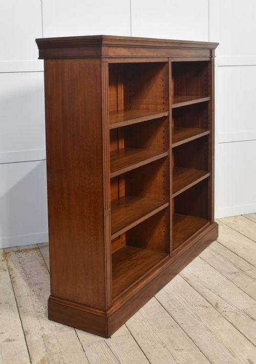 MAHOGANY OPEN BOOKCASE - ADDITIONAL PHOTO 8